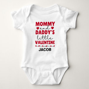 Mummy and Daddy's Little Valentine First Valentine Baby Bodysuit