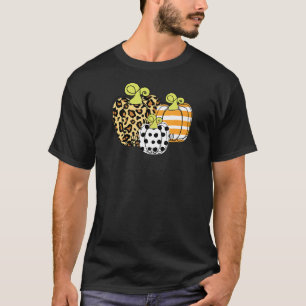 Mummy And Me Boho Leopard Polka Dot Stripe Pumpkin T-Shirt
