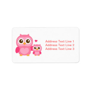 Mummy and Me, Cute Baby Owl, Pink Label