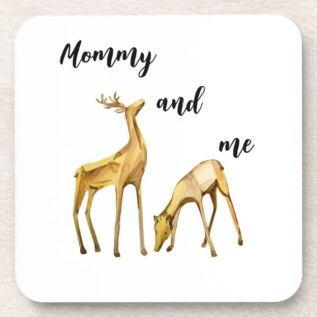 Mummy And Me Deer Coaster (Front)