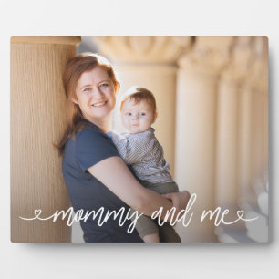 Mummy and Me Personalised Photo Plaque - Large