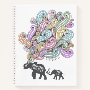 Mummy and Me Sketchbook Elephant Family Notebook