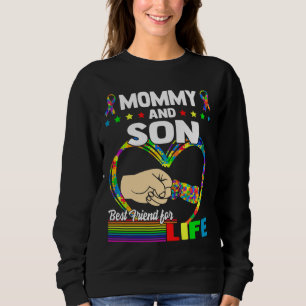Mummy And Son Autism Support Love Autism Awareness Sweatshirt
