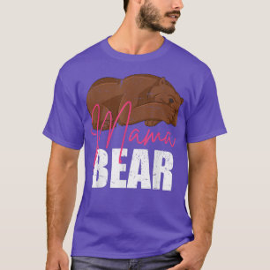 Mummy Animal Mum Bear Family Cute Mama Bear  T-Shirt