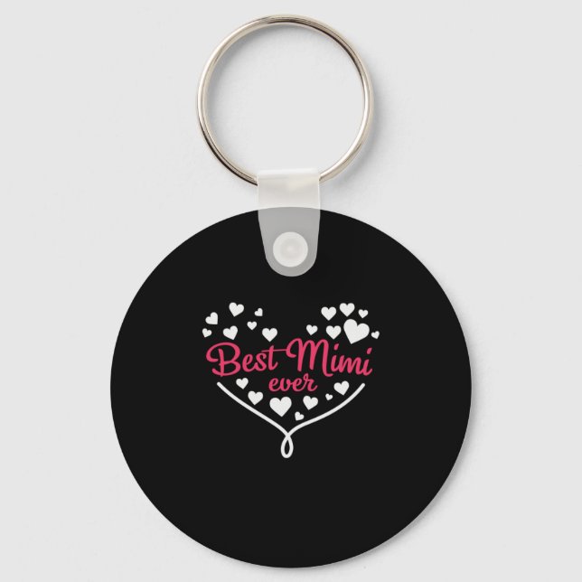 Mummy Art Best Mimi Ever Key Ring (Front)
