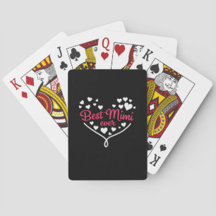Mummy Art Best Mimi Ever Playing Cards