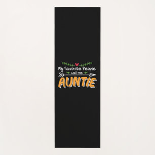 Mummy Art Favourite People Call Me Auntie Yoga Mat