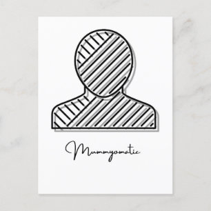 Mummy Art, Ghost Wall Art, Halloween signs Postcard