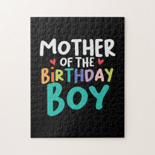 Mummy Art Mother Of The Birthday Boy Jigsaw Puzzle
