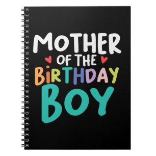 Mummy Art Mother Of The Birthday Boy Notebook
