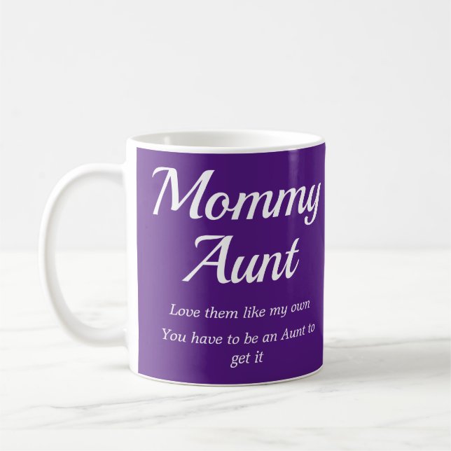 Mummy Aunt Auntie Definition Coffee Mug (Left)