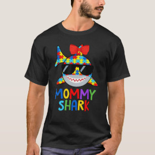Mummy Autism Awareness Autistic Kids Puzzle Pieces T-Shirt