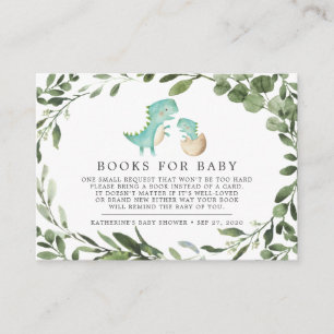 Mummy Baby Dinosaur Books For Baby Baby Shower Enclosure Card