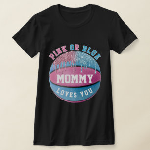 Mummy Basketball Gender Reveal T-Shirt