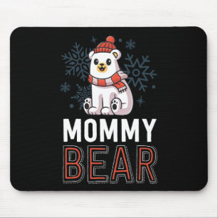 Mummy Bear Family Christmas S Polar Bear Holiday X Mouse Pad