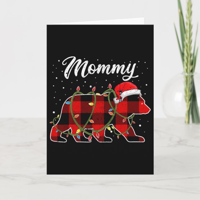 Mummy Bear Shirt  Card (Front)