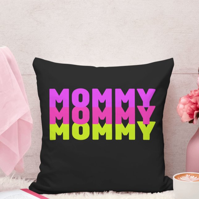 Mummy Black Throw Pillow (Creator Uploaded)