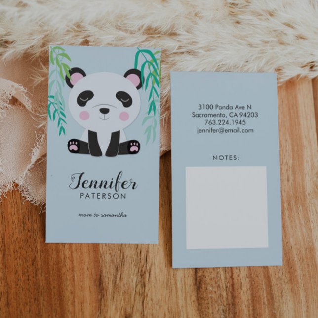 Mummy Calling Card Cute Panda Bear Bamboo (Creator Uploaded)