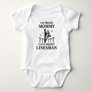 Mummy Can't Resist Linesman Baby Bodysuit