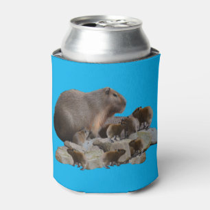 Mummy Capybara With Babies, Can Cooler