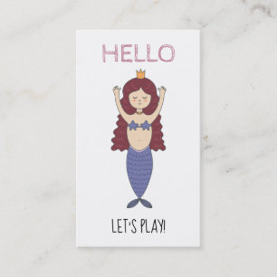 *~* Mummy Card - HELLO Play Date Card Mermaid