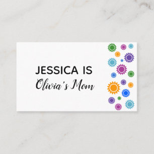 Mummy Card w/ Bright, Colourful Sunshine Accents