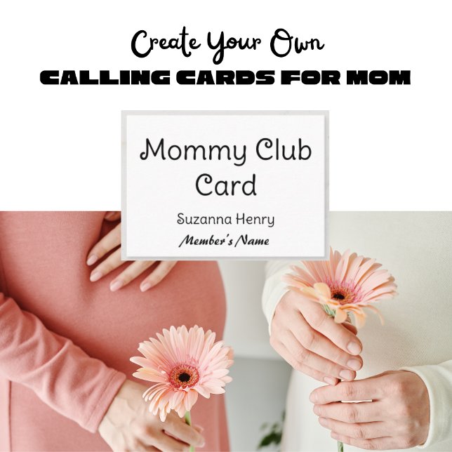 Mummy Club Card Funny Calling Card (Creator Uploaded)