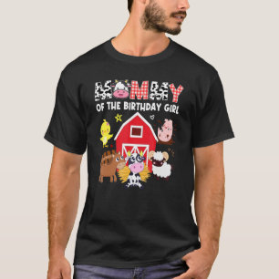 Mummy Cow Farming Birthday Girl Barnyard Family Ma T-Shirt