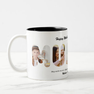 Mummy Custom Word Photo Collage Mother's Day Two-Tone Coffee Mug