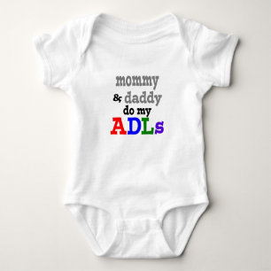 mummy & daddy do my adls OT bodysuit