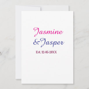 Mummy & Daddy new parents couple name est. year  Invitation
