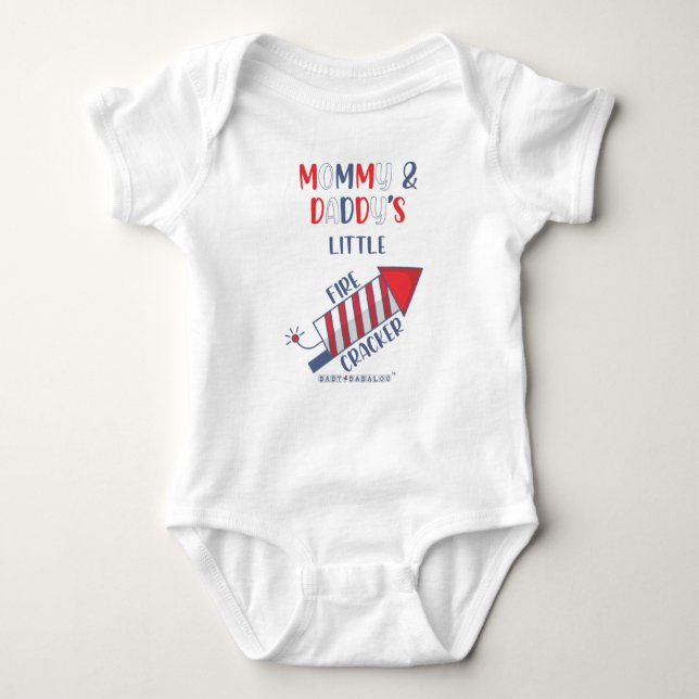 Mummy & Daddy's Little Firecracker Baby Bodysuit (Front)