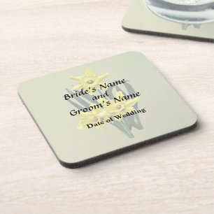 Mummy Daffodil and the Twins Wedding Products Coaster