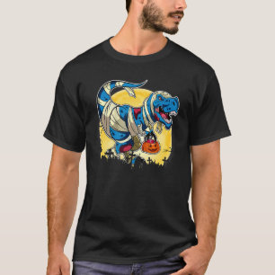 Mummy Dinosaur Saurus Happy Halloween Costume Day T-Shirt
