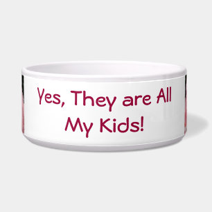 Mummy Dog bowls Yes they are all my Kids Humour