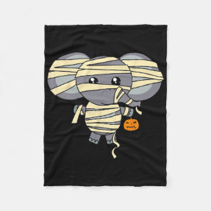 Mummy Elephant Trick Or Treating Costume Cute Hall Fleece Blanket