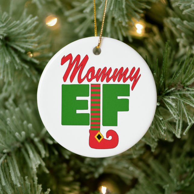 Mummy Elf   Ceramic Ornament (Tree)