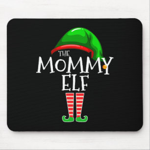 Mummy Elf Family Matching Group Christmas Mum  Mouse Pad