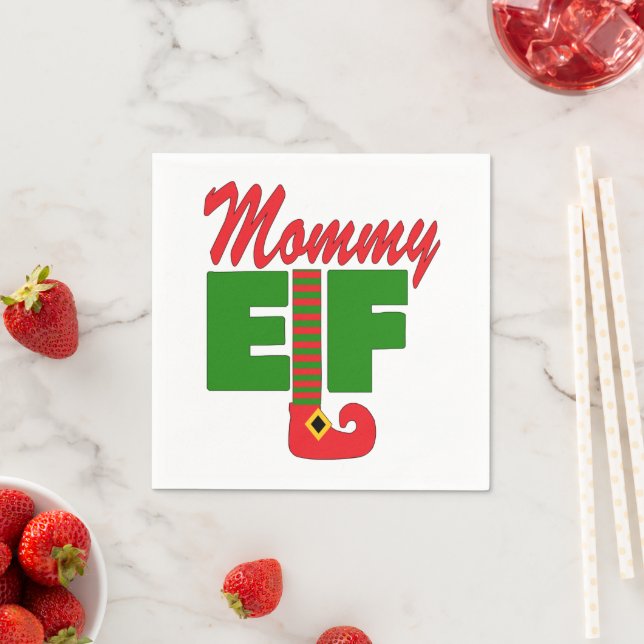 Mummy Elf   Napkin (Insitu)
