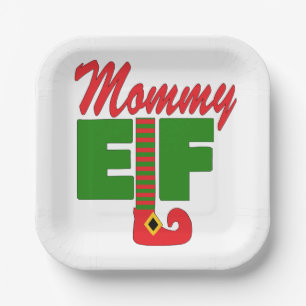 Mummy Elf Paper Plate