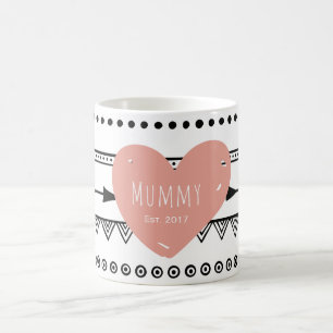 'Mummy Est.2017' Custom White Mug