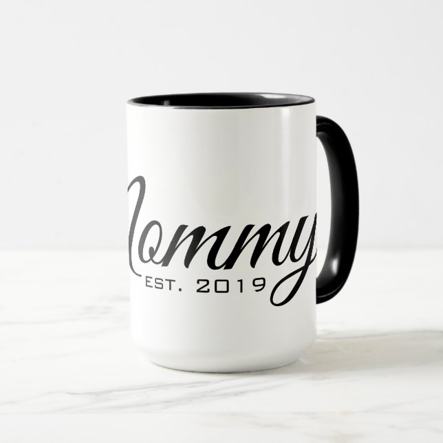 Mummy est 2019 Mug (Front Right)