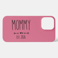 Mummy Est 2026 Pregnancy Minimalist Personalised 