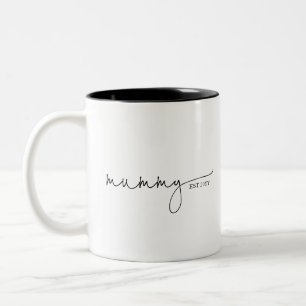 Mummy Established   Mum Gift Mother's Day Two-Tone Coffee Mug