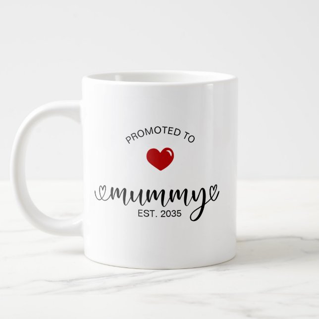 Mummy Established New Mum Gift Large Coffee Mug (Left)