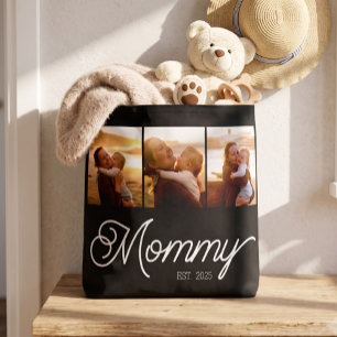 Mummy Established Script Black 3 Photo Tote Bag