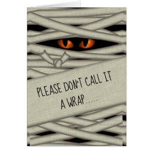 Mummy Eyes Halloween Call it a Wrap Orange ID685