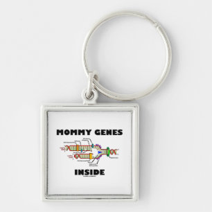 Mummy Genes Inside (DNA Replication) Key Ring