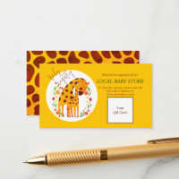 Mummy Giraffe and Calf Baby Shower