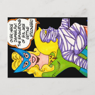 Mummy Girl & Dameselfy - The Mystery Girls Postcard